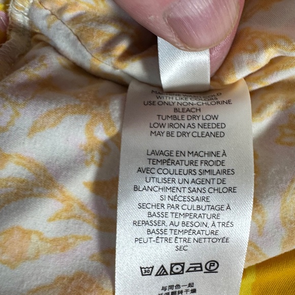 Free People She's Something Else Yellow Floral Print Bodycon Mini Skirt Sz S - Picture 7 of 8